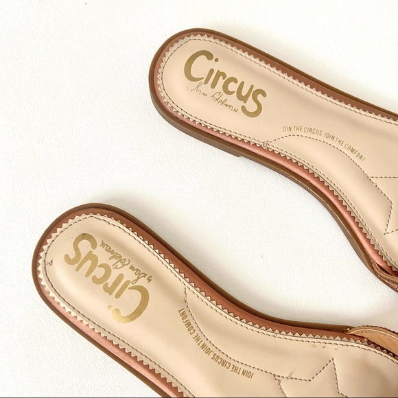 CIRCUS BY SAM EDELMAN ROSE GOLD SLIP ON SANDAL- SIZE 8.5 - Picture 5 of 8